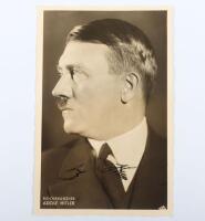 Third Reich Heinrich Hoffmann Photograph of Adolf Hitler with Ink Signature