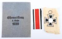 WW2 German 1939 Iron Cross 2nd Class in Paper Packet of Issue by Rudolf Wachtler & Lange