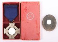 Third Reich NSDAP 25 Year Faithful Service Decoration