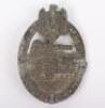 WW2 German Army / Waffen-SS Panzer Assault Badge in Silver by Hermann Aurich Dresden - 2