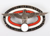 Scarce German Military Administration Workers in Belgium and France Badge