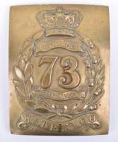 Victorian Cross Belt Plate of the 73rd (Perthshire) Regiment of Foot 1855