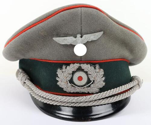 WW2 German Artillery Officers Peaked Cap
