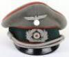 WW2 German Artillery Officers Peaked Cap