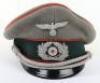 WW2 German Artillery Officers Peaked Cap - 2