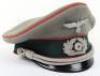 WW2 German Artillery Officers Peaked Cap - 5