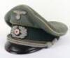 WW2 German Army Signals Officers Peaked Cap - 2