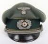 WW2 German Army Signals Officers Peaked Cap - 3