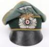 Scarce WW2 German Army Cavalry Officers Crusher Cap - 3