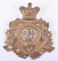 Victorian 1869 Pattern 28th (North Gloucestershire) Regiment of Foot Other Ranks Helmet Plate