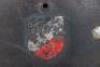 WW2 German Army M-35 Double Decal Battle Damaged Steel Combat Helmet Attributed to Leutnant Becker - 3