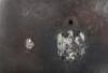WW2 German Army M-35 Double Decal Battle Damaged Steel Combat Helmet Attributed to Leutnant Becker - 12