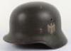 WW2 German Army M-40 Single Decal Steel Combat Helmet