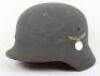 WW2 German Luftwaffe M-40 Single Decal Steel Combat Helmet