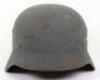 WW2 German Luftwaffe M-40 Single Decal Steel Combat Helmet - 3