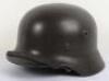 WW2 German Waffen-SS Single Decal Steel Combat Helmet - 4