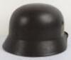 WW2 German Waffen-SS Single Decal Steel Combat Helmet - 7