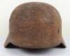 WW2 German Waffen-SS Single Decal Combat Helmet - 8