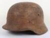 WW2 German Waffen-SS Single Decal Combat Helmet - 9