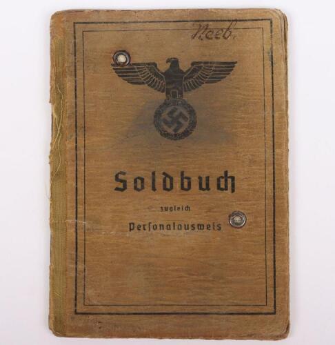 WW2 German Army Soldbuch 1,/Bau-Ersatz Battalion Nr12 (Construction Replacement Battalion)