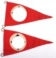 2x Third Reich NSDAP Pennants