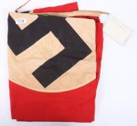 WW2 German NSDAP Flag Taken by US GI from the Town Hall in Spa, Belgium in 1944