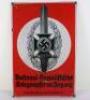 Third Reich NSKOV (Nationalsozialistische Kriegsopferversorgung) Enamel Building Sign - 2