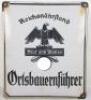 Third Reich Reichsn&auml;hrstand (State Food Production Society) Enamel Building Sign