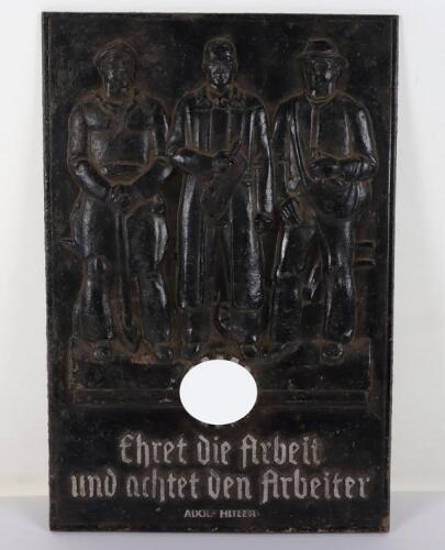 Third Reich Deutscher Arbeitsfront (D.A.F) Plaque