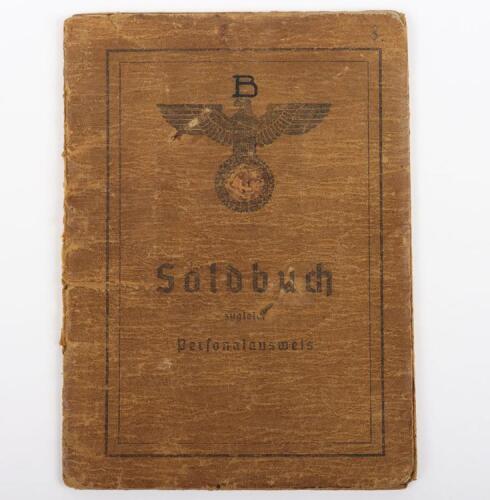 WW2 German Army Soldbuch Grenadier Replacement Battalion 47