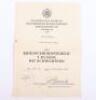 WW2 German Army Supply Unit Soldbuch and Award Citation Set - 3