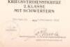 WW2 German Army Supply Unit Soldbuch and Award Citation Set - 4
