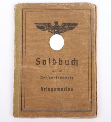WW2 German Kriegsmarine Issue Soldbuch