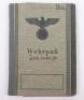 WW2 German Army Signals Regiment 512 Wehrpass