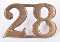 Victorian 28th (North Gloucestershire) Regiment of Foot Other Ranks Pork Pie Cap Numerals