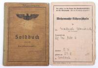 WW2 German Army Soldbuch to Army Driver