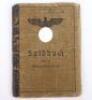 WW2 German Army Issue Soldbuch to a Luftwaffe Airfield Construction and Flak Artillery Member,