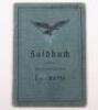 WW2 German Luftwaffe Soldbuch Flak Artillery