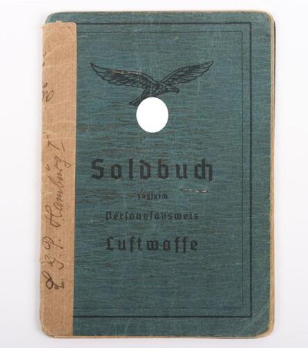 WW2 German Luftwaffe Soldbuch LS-Abteilung Motorised 21
