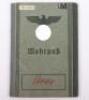 Interesting WW2 German Russian Front Casualty Wehrpass Grenadier Regiment 109