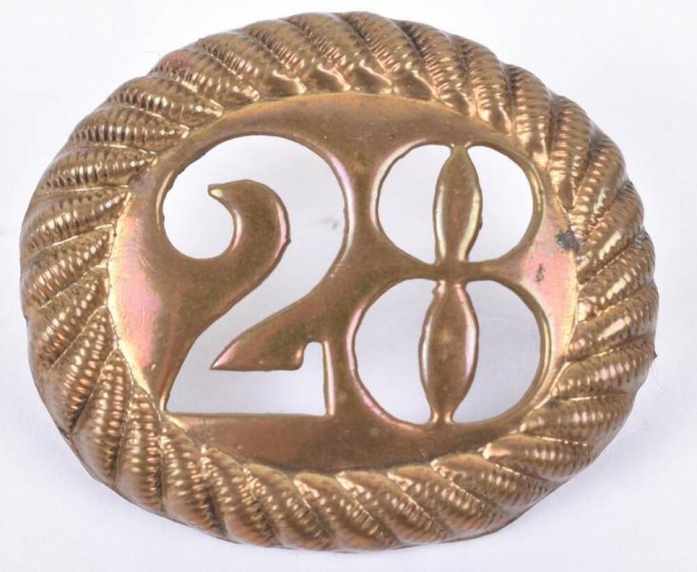 Double Ranks 1880 Scarce 28th (North Gloucestershire) Regiment of Foot Other Ranks Voided ...