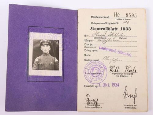 Der Stahlhelmbund Membership Book