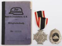 Der Stahlhelmbund Membership Book and Medals