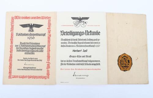 Third Reich DRL Sports Record Book Grouping