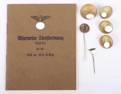 Third Reich SA & NSDAP General Service Regulations
