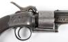 Scarce 6 Shot 54-bore Single Action Long Spur Transitional Percussion Revolver with Reciprocating Cylinder - 2