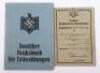 Third Reich NSRL Sports Association Document Pair - 2