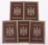 5x Third Reich 1st Pattern Arbeitsbuch (Work Books) - 2