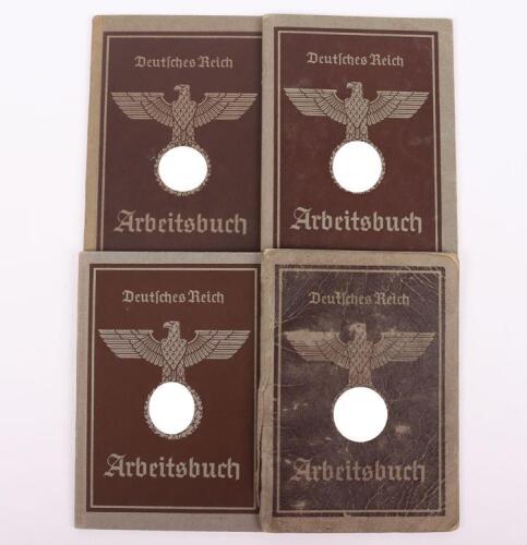 4x Third Reich 2nd Pattern Arbeitsbuch (Work Books)