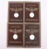 4x Third Reich 2nd Pattern Arbeitsbuch (Work Books)